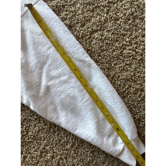 Vintage Tennis Memphis Racquet Club USA Made Hanes White L Crewneck - Picture 9 of 9